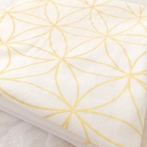 Flower of Life Gold Crystal Grid Cloth Hanging